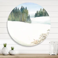 Designart - Pine Forest In Snowy Winter Landscape