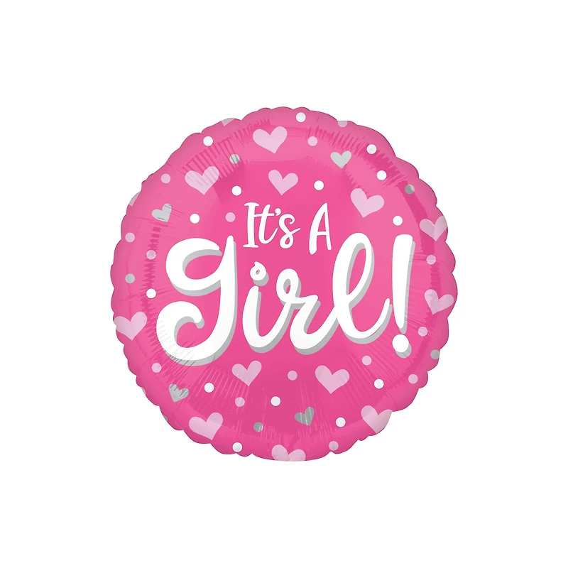 17" It's a Girl Mylar Balloon