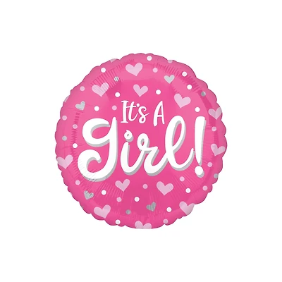 17" It's a Girl Mylar Balloon