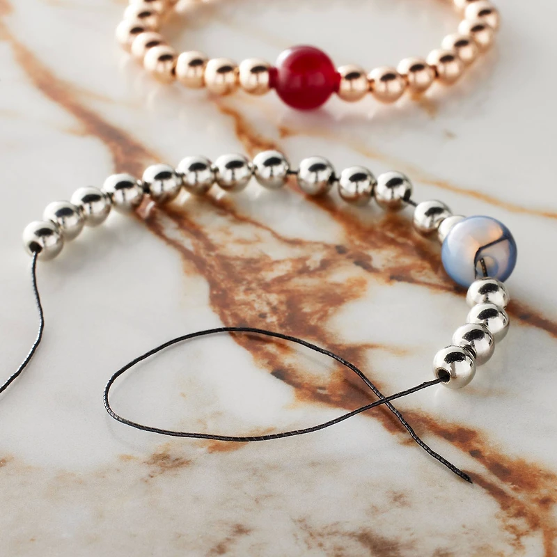 0.5mm Black Elastic Cord, 10yd. by Bead Landing™