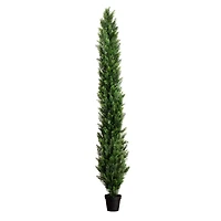9ft. Potted Green UV Resistant Artificial Cedar Pine Tree