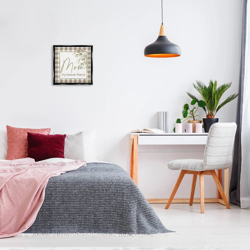 Stupell Industries Mom My Forever Friend Floater Framed Art