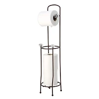 Bath Bliss Oil Rubbed Bronze Toilet Paper Organizer & Dispenser