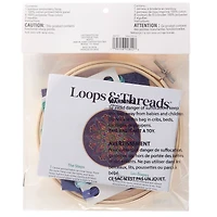 6" Neon Mandala Embroidery Kit by Loops & Threads®