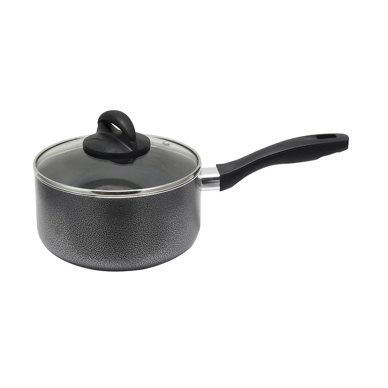 Oster Clairborne 2.5qt. Charcoal Gray Aluminum Sauce Pan with Lid