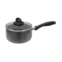 Oster Clairborne 2.5qt. Charcoal Gray Aluminum Sauce Pan with Lid