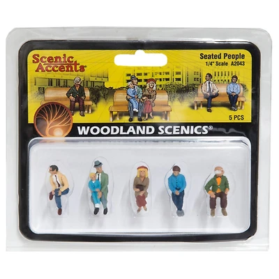Woodland Scenics® 1/4" Seated People Scale Figures