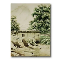 Designart - Cabin In The Mountains