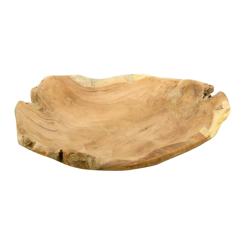 Hello Honey® 4" Assorted Large Teak Wood Bowl