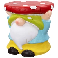 12.25" Gnome Mushroom Outdoor Garden Plant Stand