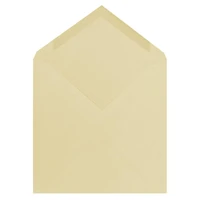 JAM Paper 7.5" x 7.5" Ivory Square Invitation Envelopes with Euro Flap, 25ct.