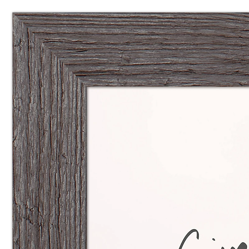 Give Thanks to the Lord Western Gray Framed Print