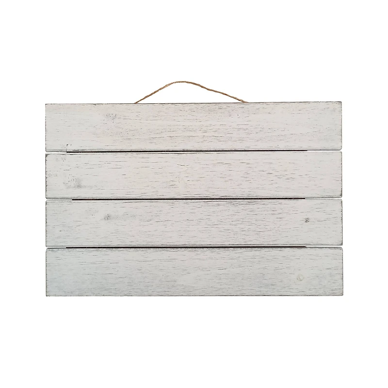 17" Whitewashed Plaque by Make Market™, 2ct.
