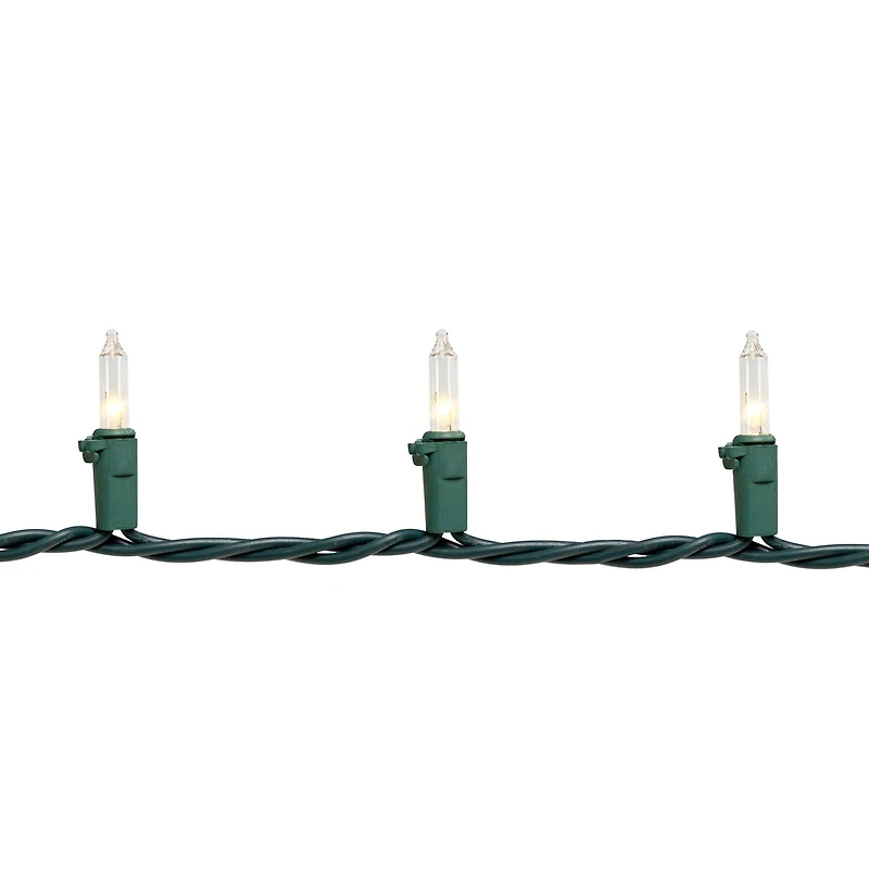 50ct. Mini Christmas String Lights with Green Wire