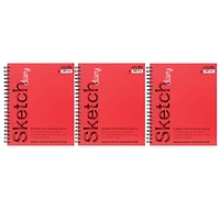 Pacon® UCreate® 11" x 9" Spiral Bound Sketch Diary, 3ct.