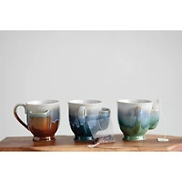 Hello Honey® Assorted Glazed Stoneware Mug with Teabag Pocket Set, 2ct.