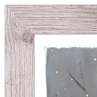 Snowy Christmas Truck Western White Framed Print