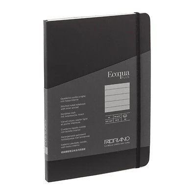 Fabrian® EcoQua Plus A5 Lined Stitch-Bound Notebook