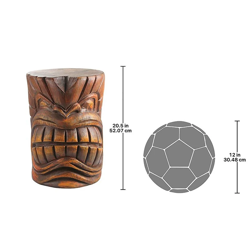 Design Toscana 20.5" The Kanaloa Grand Tiki Sculptural Table