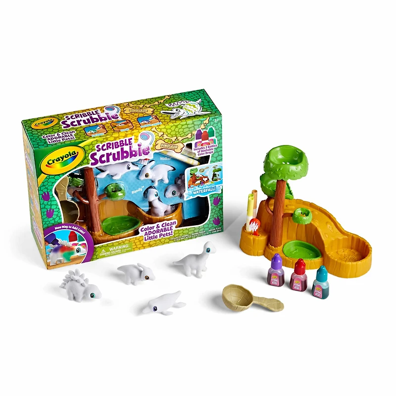 Crayola® Scribble Scrubbie® Waterfall Dinosaur Playset