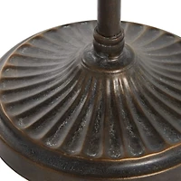 Black Metal Eclectic Candle Holder Lantern, 60" x 15" x 12"