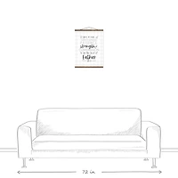 The Father That You Are Teak Hanging Canvas