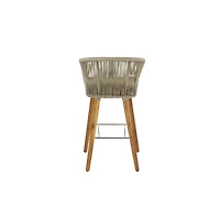 Gray Wood Modern Bar Stool