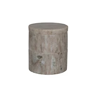 Hello Honey® 3.75" Beige Round Marble Stackable Pinch Pots with Lid