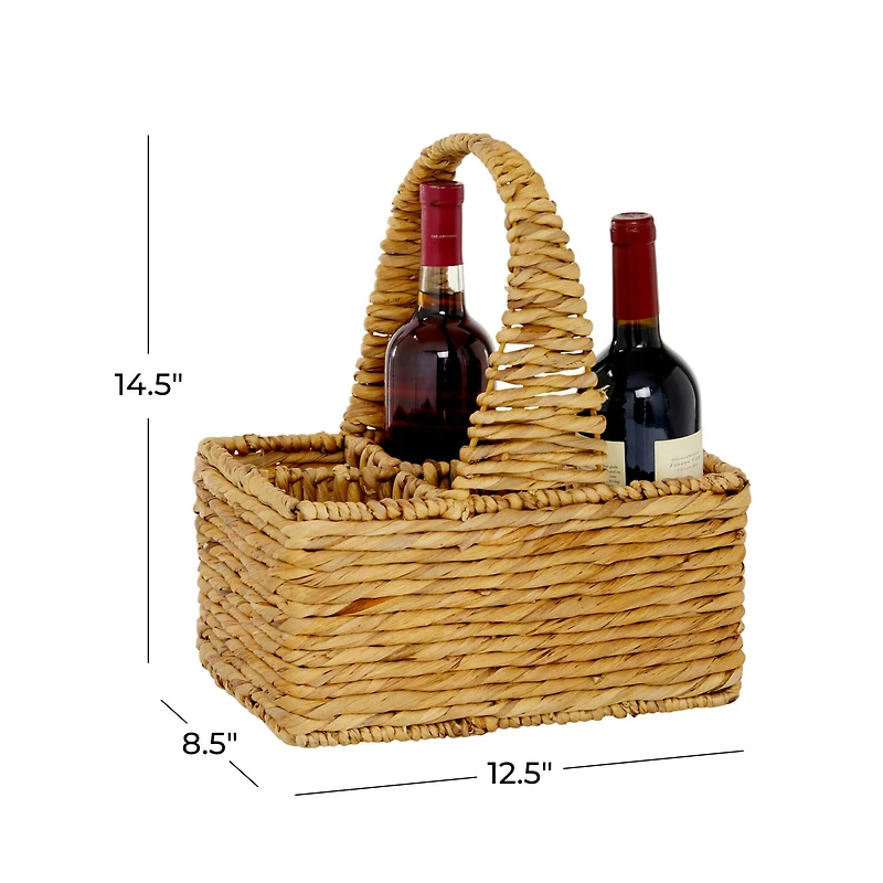 15" Brown Water Hycinthia Coastal Storage Basket