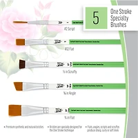 Let's Paint with FolkArt® One Stroke™ A-Z of Floral Painting Kit