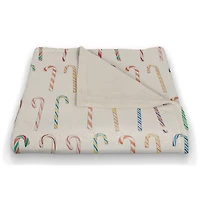Candy Cane Pattern 50x60 Coral Fleece Blanket