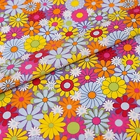 SINGER Packed Retro Floral Cotton Fabric