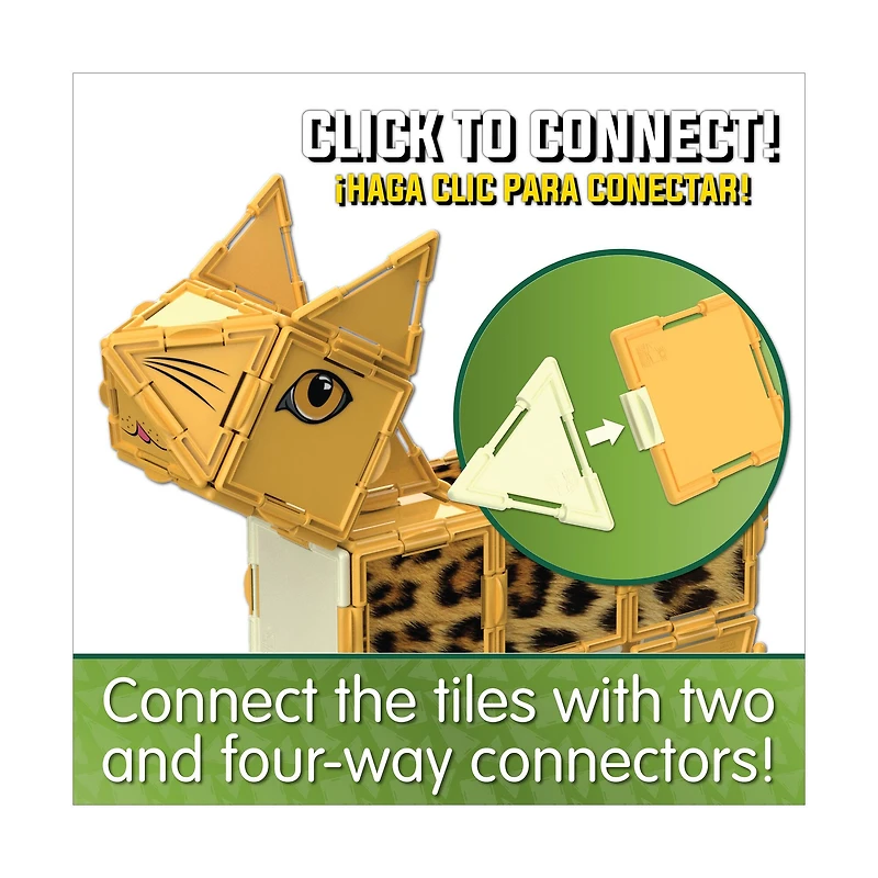 Techno Tiles - Jungle Cat: 100+ Pcs