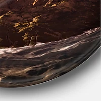 Designart - Lighthouse Shining Light During Stormy Night I