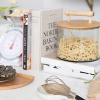 Hello Honey® 9" Glass Jar with Wooden Lid