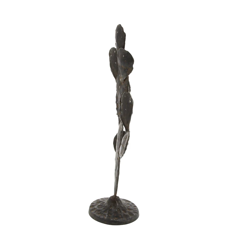 16" Rustic Metal Cactus Table Accent