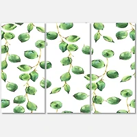 Designart - Tropical Green Leaves Patern