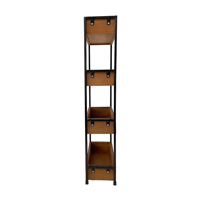 25.25" Natural Wood 4-Tier Shelf by Ashland®