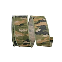 Reliant 1.5" x 10yd. Camouflage Wired Ribbon