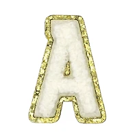 1.5" White Chenille Patch by Make Market