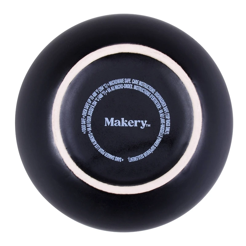 3.75" Black Ceramic Cauldron by Makery™
