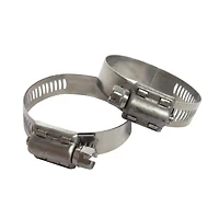 Swim Central 2.5" Silver Hose Clamps, 2ct.