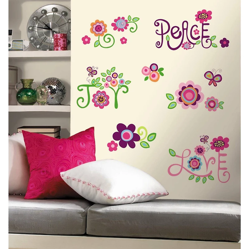 RoomMates Love, Joy, Peace Peel & Stick Wall Decals