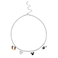 Disney® Silver Mickey & Minnie Love Charm Set