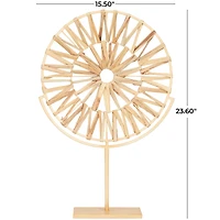 24" Natural Starburst Geometric Sculpture