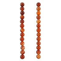 Red Dyed Stripe Agate Round Beads, 10mm by Bead Landing™