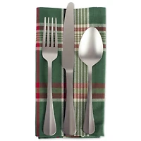 Dark Green Plaid Napkin, 6ct.