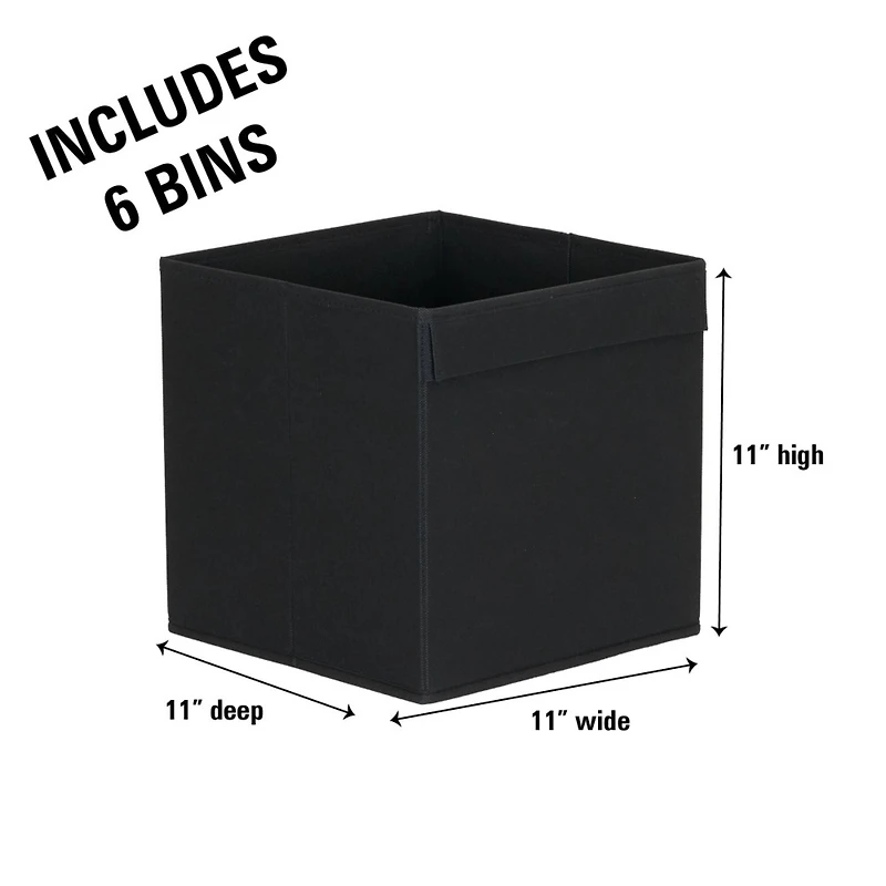 Household Essentials 11" Storage Cubes with Lip Handles