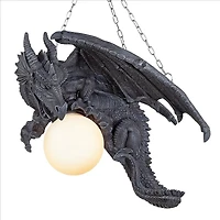 Design Toscano 21" Nights Fury Sculptural Hanging Dragon Lamp