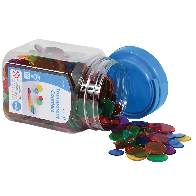 Edx Education® Transparent Counters, 500ct.